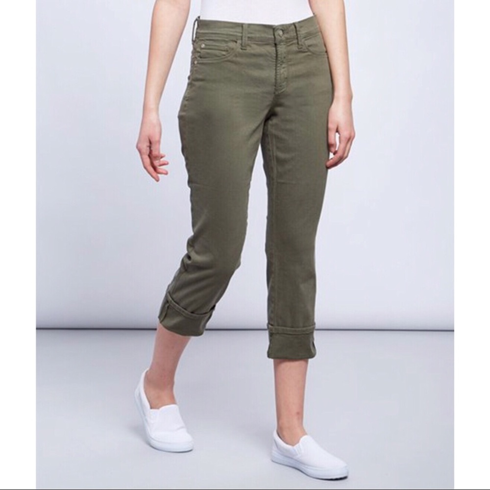 NYDJ Dayla Wide Cuff Capri Jeans Size 00 New